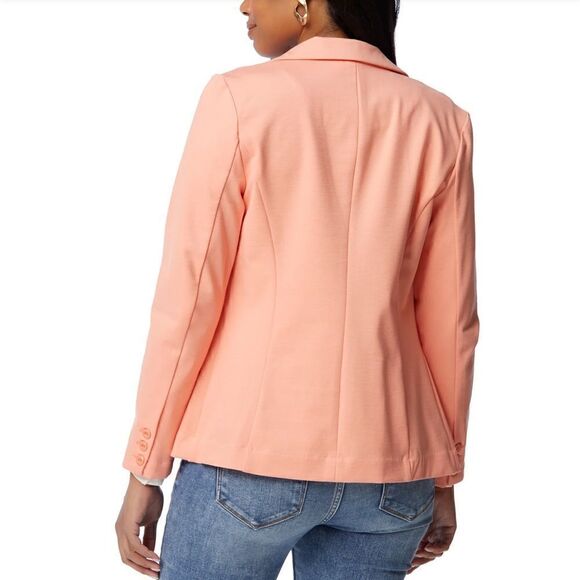 Liverpool Los Angeles Sherbert/Cantaloupe Front Button Blazer -- S - Picture 4 of 16